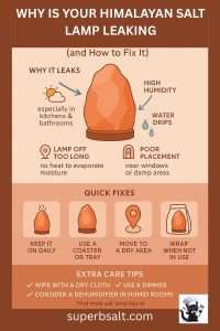 Himalayan Salt Lamp Leaking? Causes & Quick Fixes