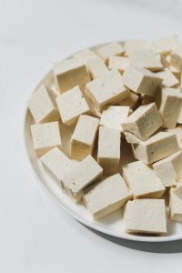 Tofu substitute for flax seeds