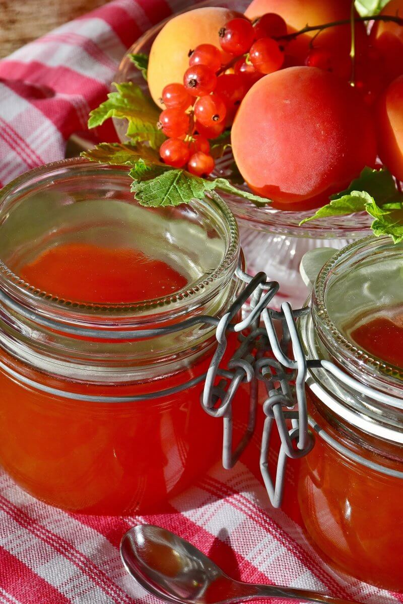 Apricot jam as a substitute for mango chutney.