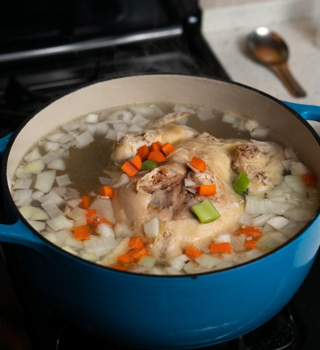 Chicken stock as a substitute for fish stock