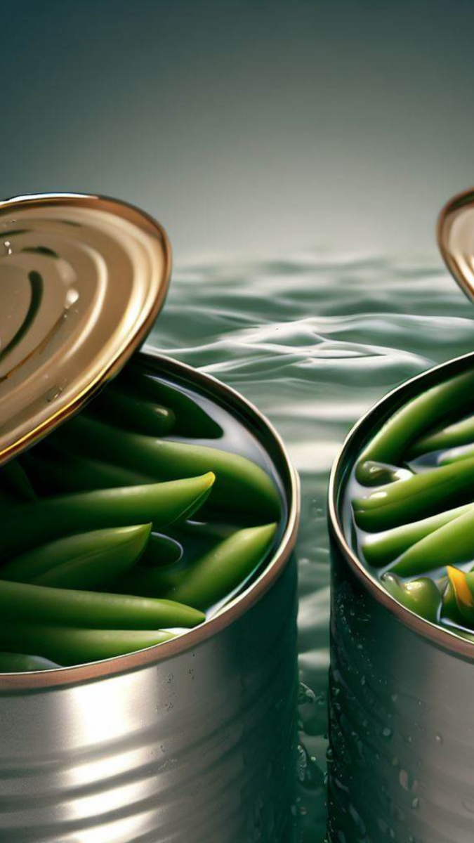 Canned green beans.