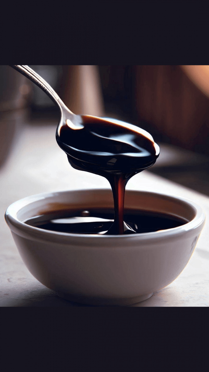 Molasses  as a substitute for rice malt syrup.