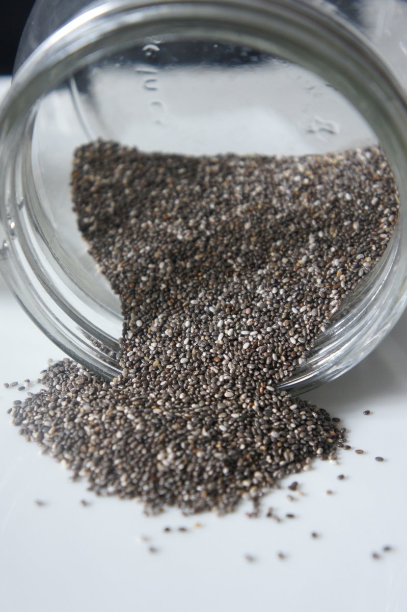 Chia seeds as a substitute for sesame seeds.