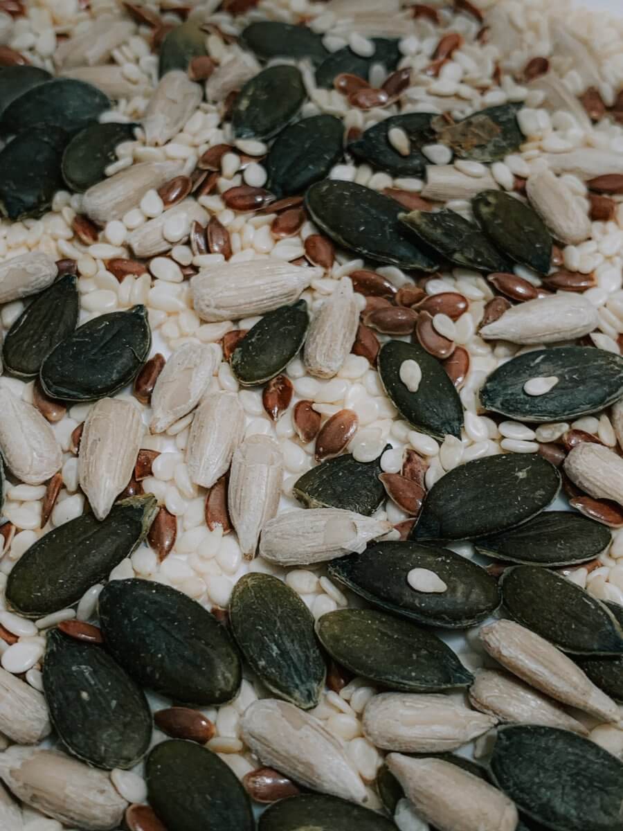 Seeds as a substitute for shredded coconut.