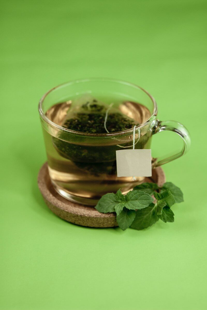 Herbal mint tea