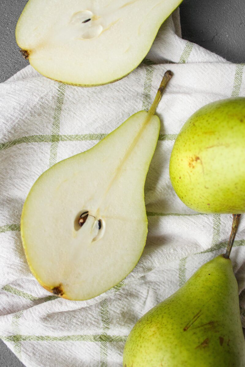 Pear juice as a substitute for apple juice.