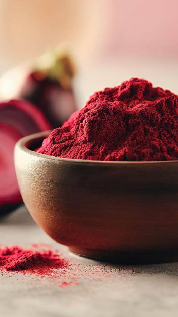 Beetroot powder as a substitute for curing salt.