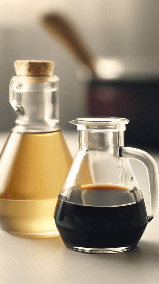 Soy sauce and vinegar.
