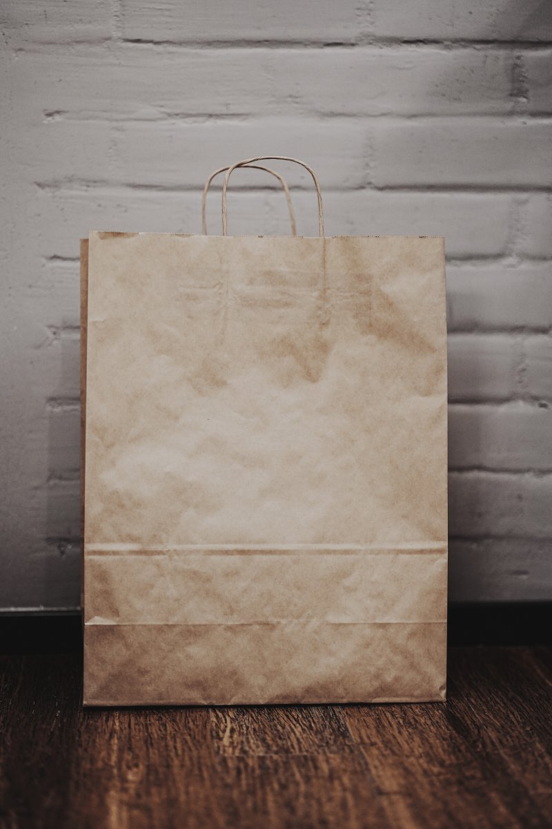 Brown paper bag as a substitute for wax paper.