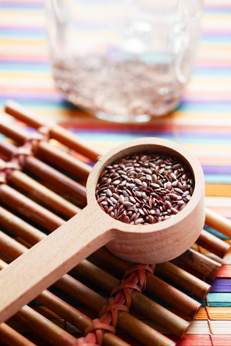 Flaxseed as a substitute for sesame seeds.
