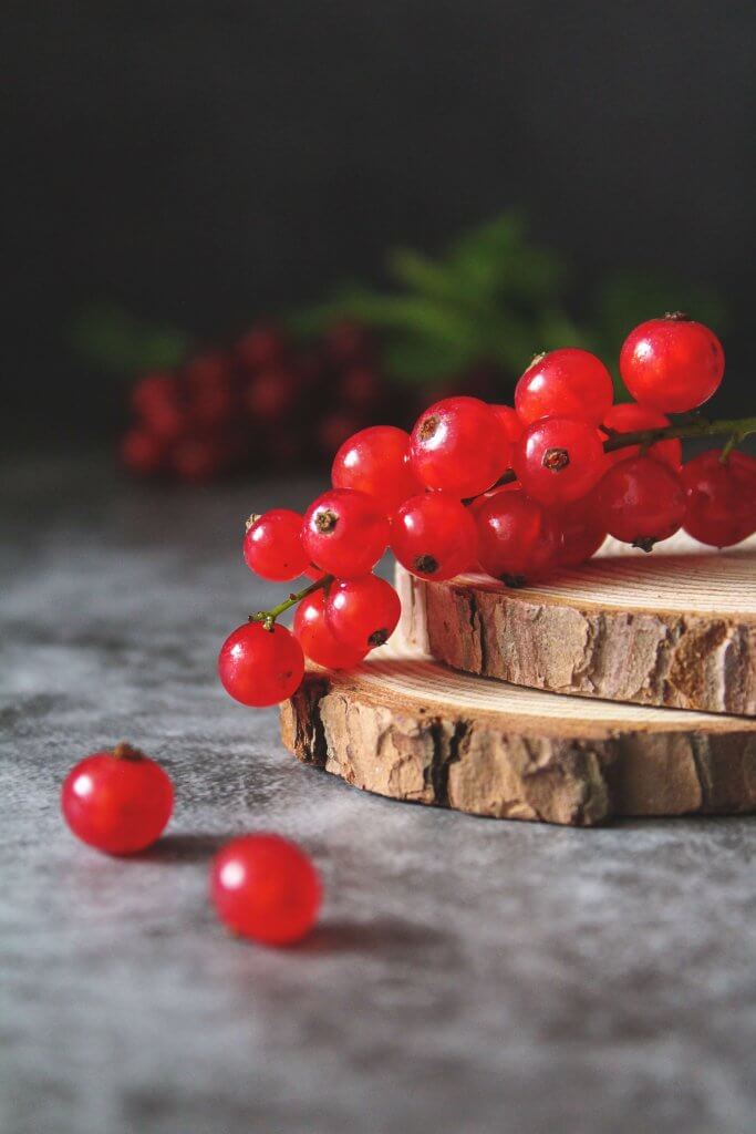 Red currants as a substitute for pomegranate seeds.