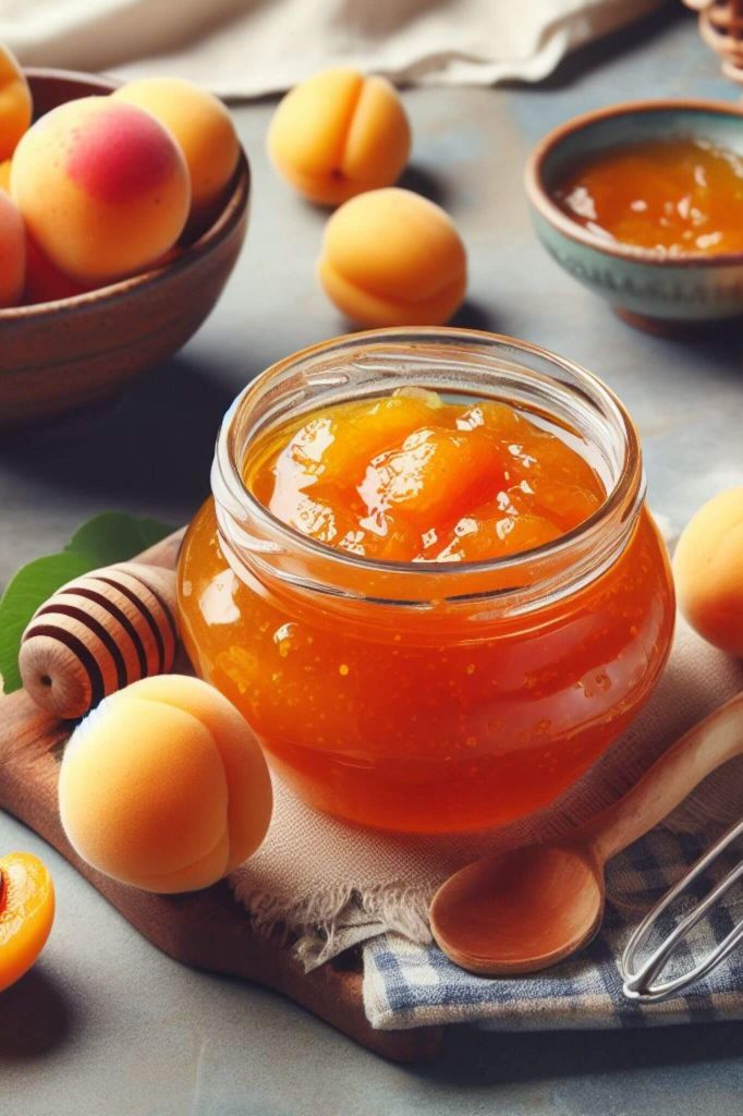Apricot preserve as a substitute for apple butter.