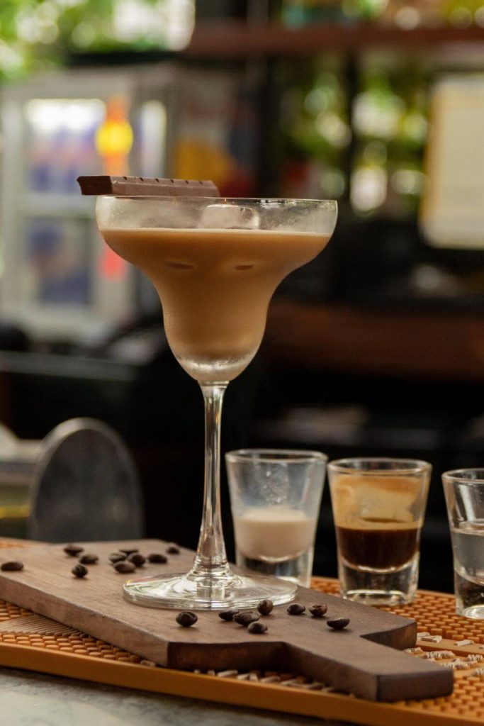Chocolate cocktail as a substitute for creme de cacaco.