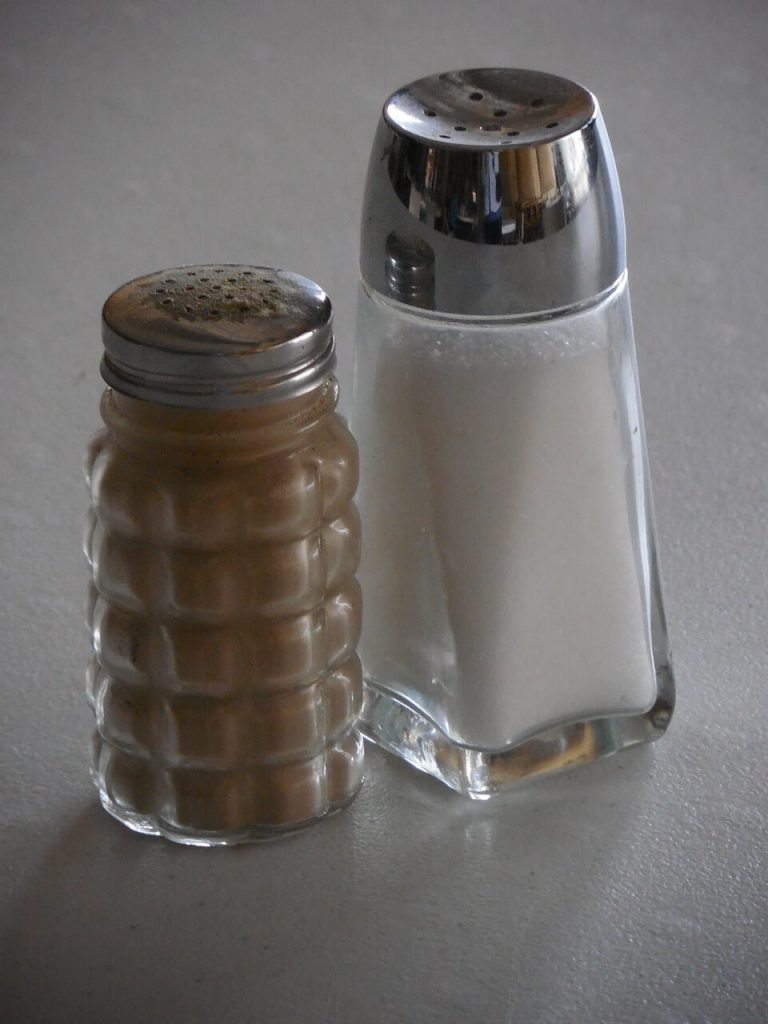 Salt as a substitute for accent seasoning.
