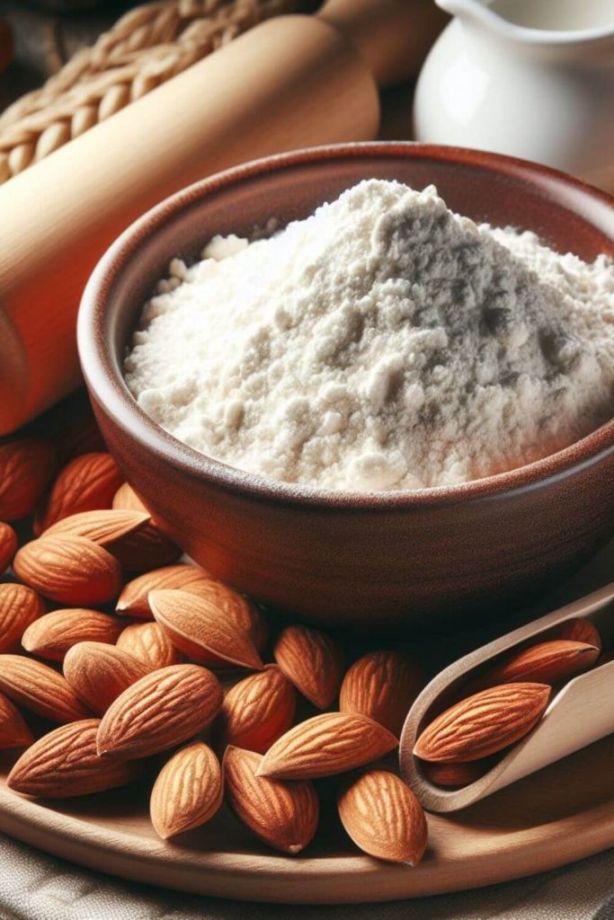 Almond flour as a substitute for cornflour.