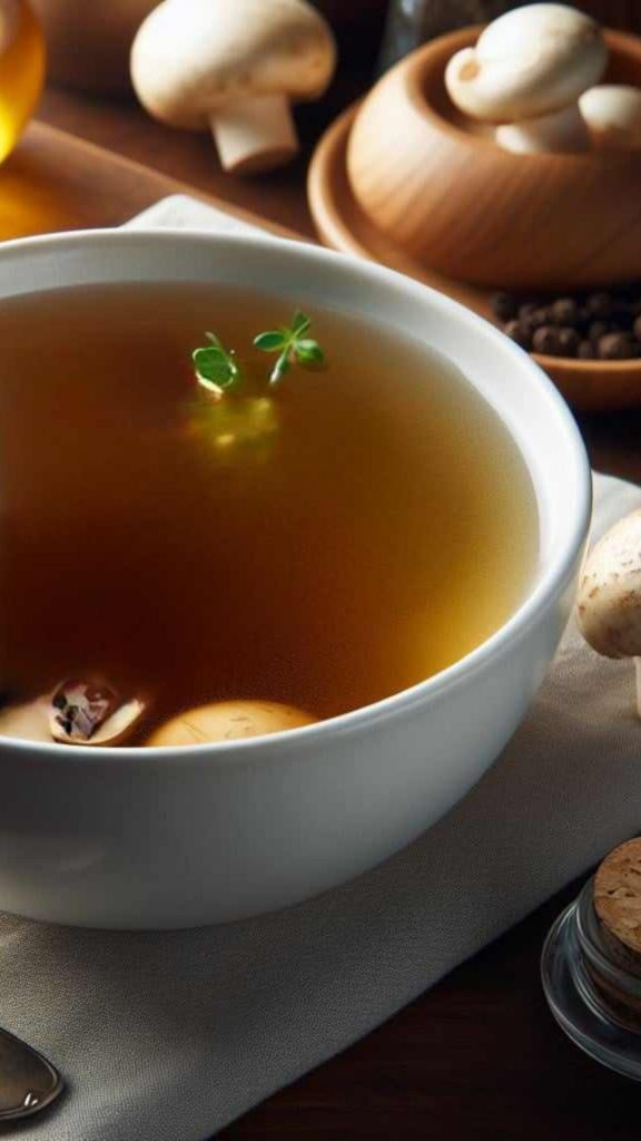 Mushroom soup as a beef consommé substitute.