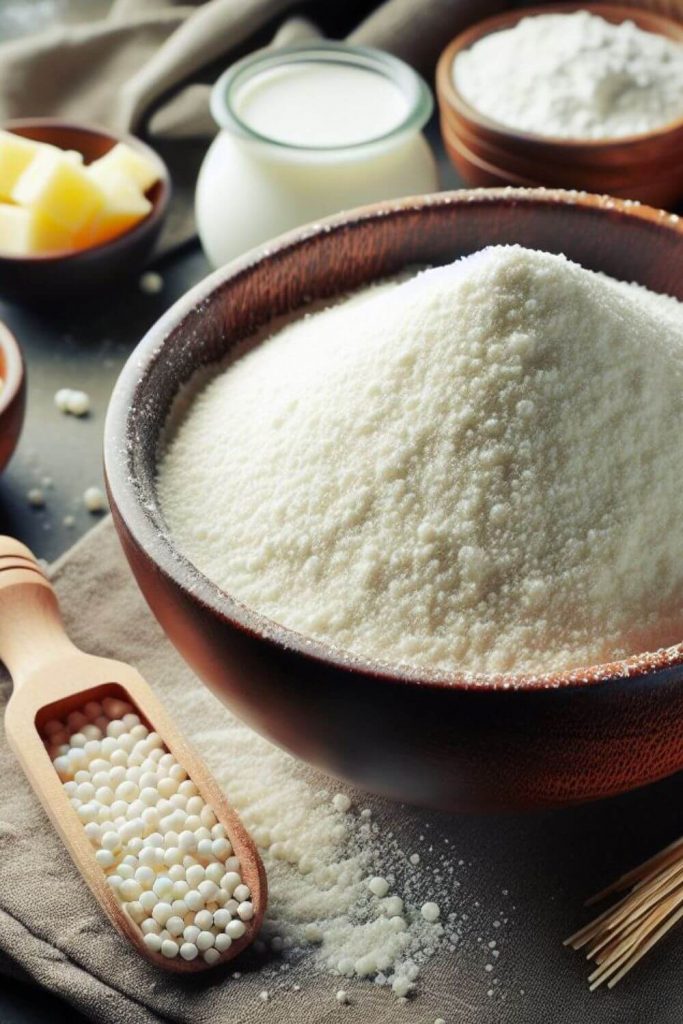 Tapioca flour as a substitute for cornflour.