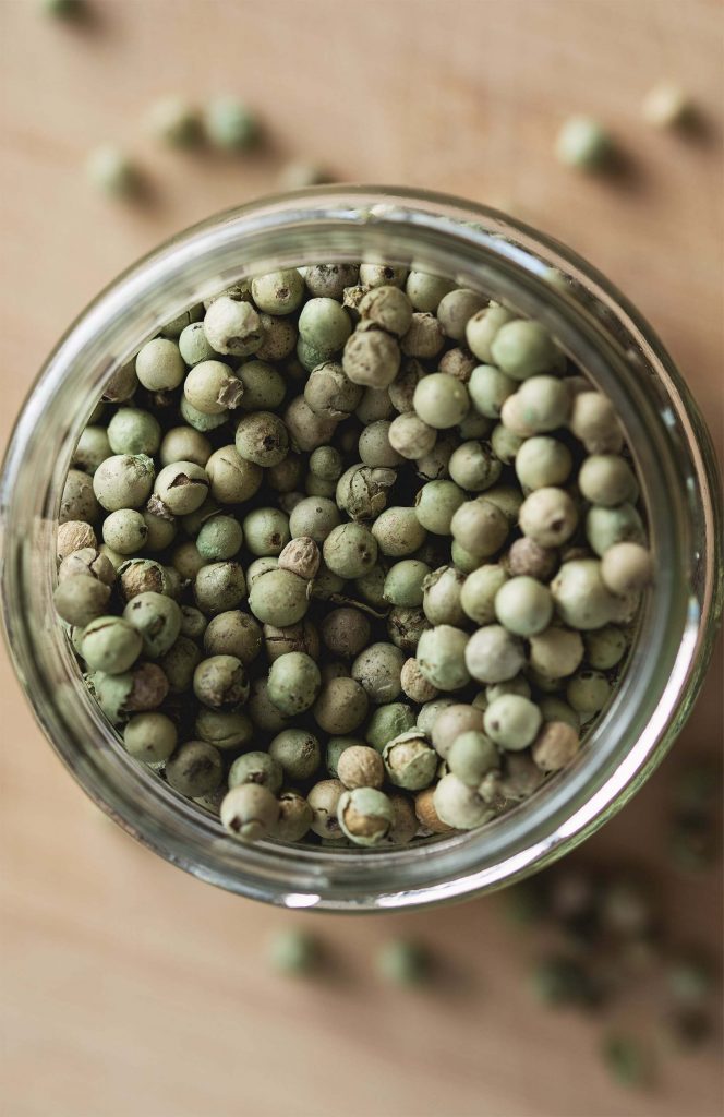 Green Peppercorn as a substitute for capers.