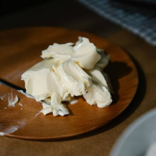 Margarine spread as a substitute for butter in mc and cheese.
