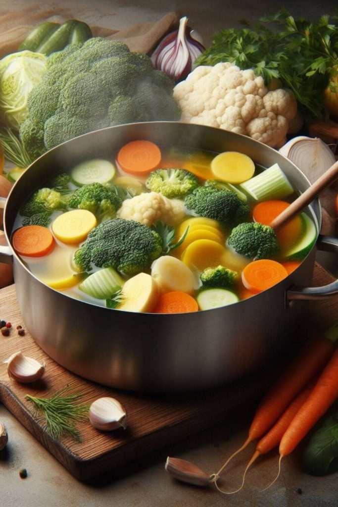 Vegetable broth as a substitute for milk in mac and cheese.