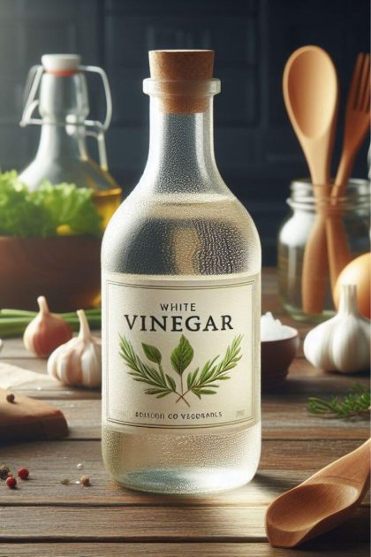 Vinegar white as an alternative for baking soda in banana bread.