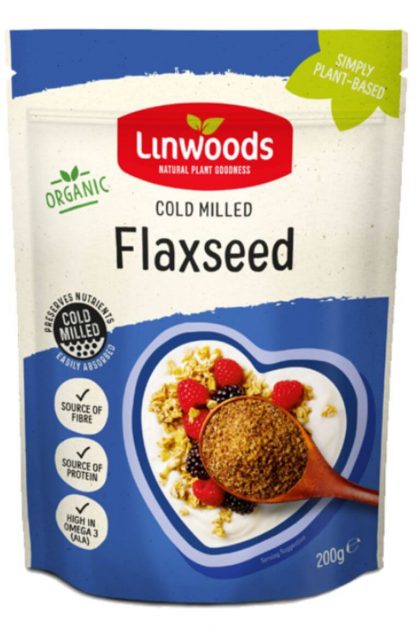 Ground flaxseed as a substitute for oatmeal in baking.