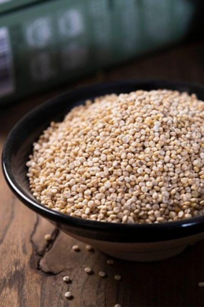 Quinoa flakes as a substitute for oatmeal in baking.