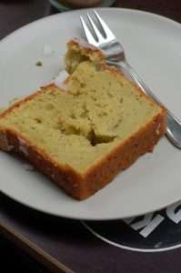 Banana bread slice