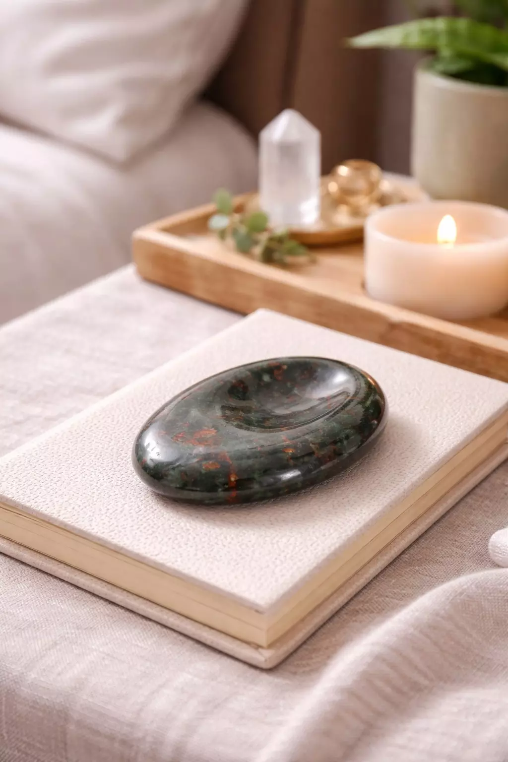 Bloodstone crystal for vitality and immune support